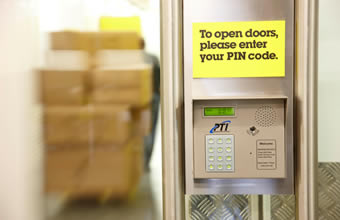 Business storage solutions - pin code access for security Business storage solutions - pin code access for security
