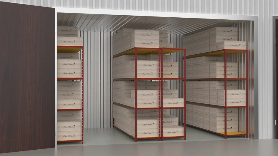 Example of filled 100 square foot room