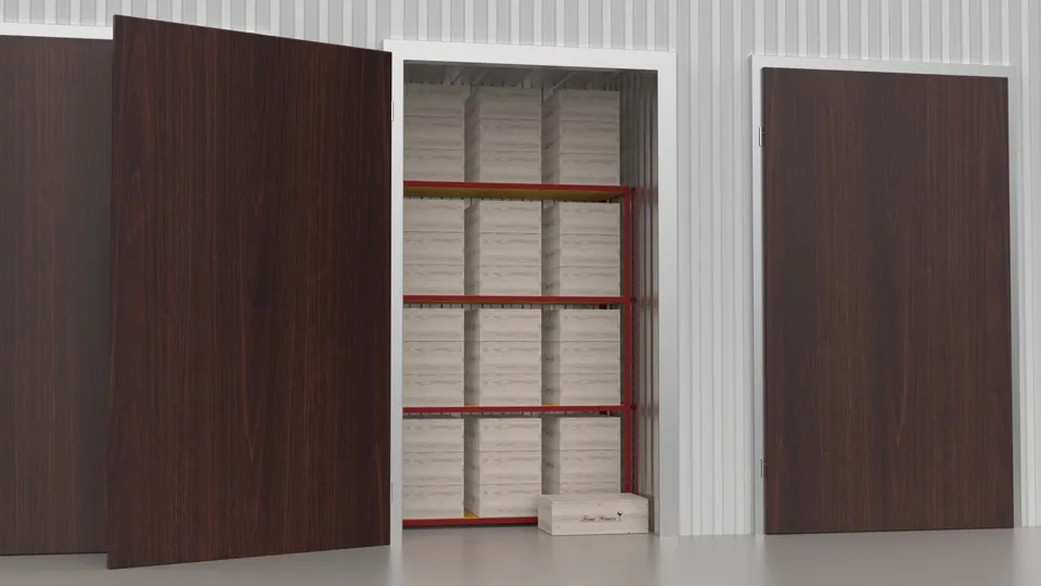 Example of filled 15 square foot room