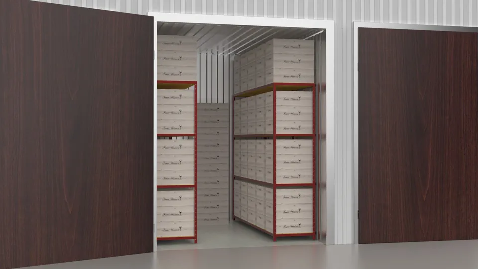 Example of filled 40 square foot room