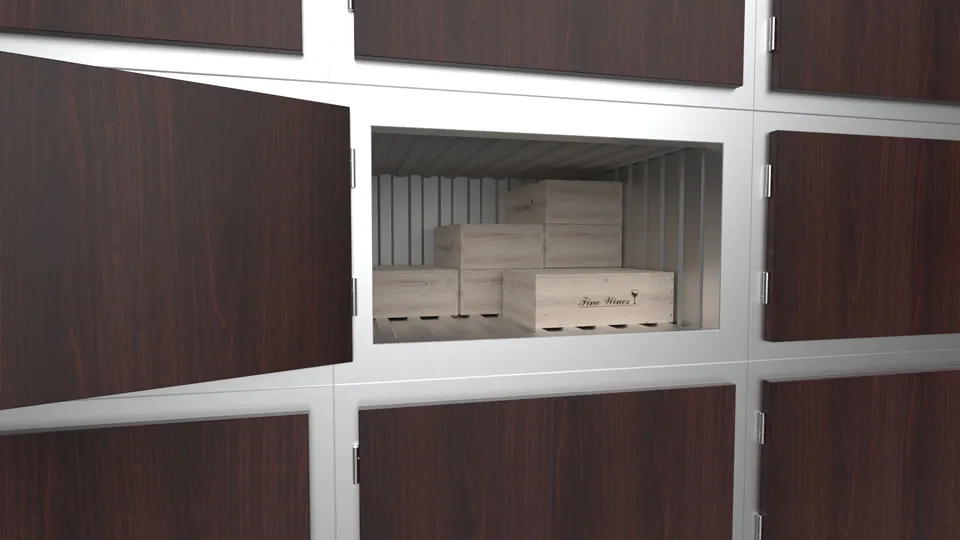 Example of filled 4 square foot room