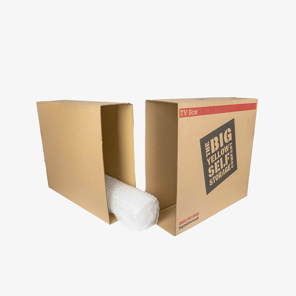 Tv hotsell packing box