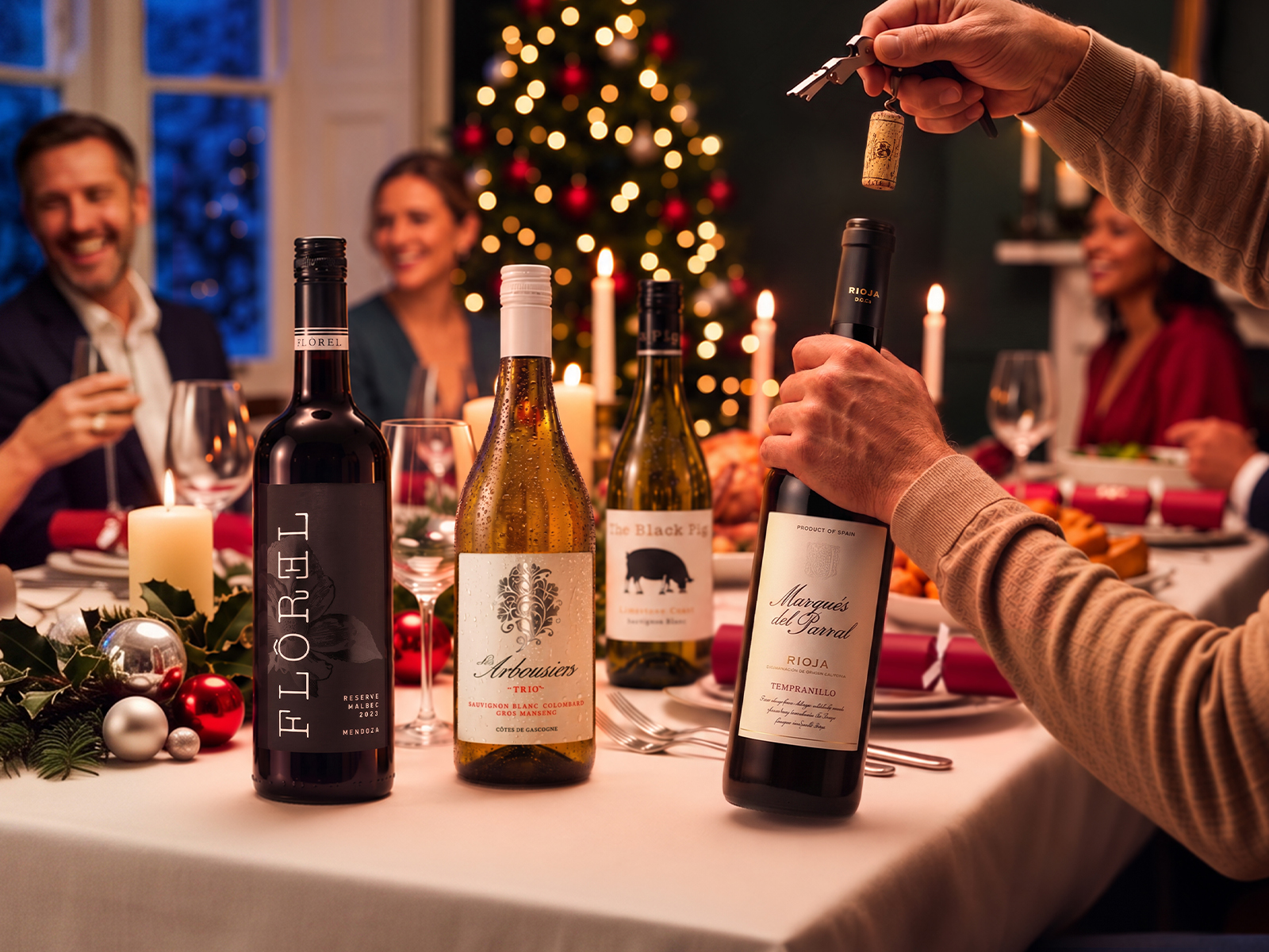 Virgin Wines & PARTNER - 4 Bottle Offer - Plain Image Festive